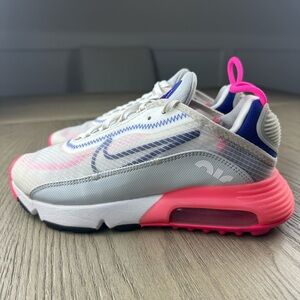 Nike Air Max 2090 White Laser Pink Sneaker Shoes CZ3867-101 Womens Size 6.0